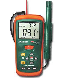 Extech RH101 Hygro-Thermometer + InfraRed Thermometer