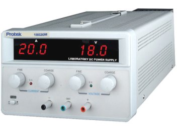 Protek 18020M - Single output 0 to 18V @ 0 to 20 Amps 