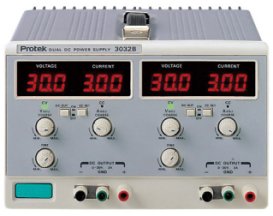 Protek 3032B - Dual Output Power Supply with Digital Display (0-30V @ 0-3A)