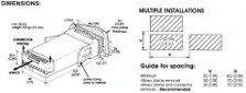 CAL Controls 3200 Dimensions