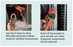 Extech EX623 Clamp Meter Differential Temperature & IR thermometer