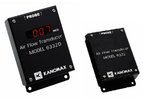 Kanomax Model 6332/6332D Airflow Transducer (with and without Display)