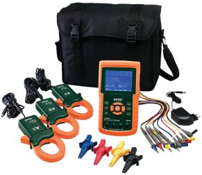 Extech 382100 1200A 3-Phase Power Analyzer/Datalogger