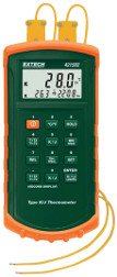 Extech 421502 Type J/K, Dual Input Thermometer with Alarms