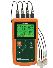 Extech VB500 4 Channel Vibration Meter Recorder Logger