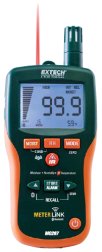 Extech MO297 Pinless Moisture Psychrometer with IR Thermometer and Bluetooth MeterLink™