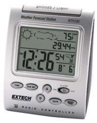 Extech WTH100 Radio Controlled Wireless Clock with Weather Station