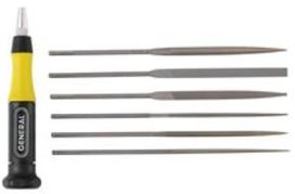 General Tools 707476 6pc Swiss Pattern Needle File Set