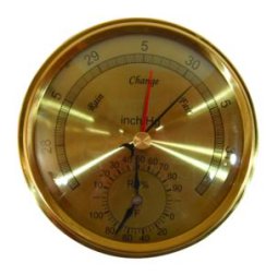 General Tools ABARTH Analog Barometer Thermo-Hygrometer