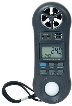 General Tools DLAF8000 Hygrometer, Anemometer, Light Meter,Thermometer *4-in-one