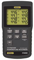 General Tools DT4208SD 12 Channel Data Logging Thermocouple Thermometer