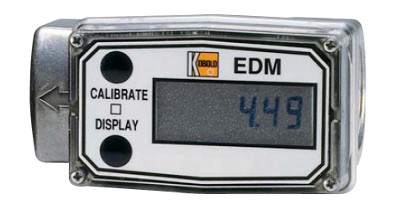 Kobold EDM Battery-Powered Flow Rate Meter and Totalizer (Stainless Steel)