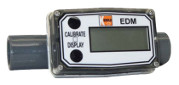 Kobold EDM Battery-Powered Flow Rate Meter and Totalizer (PVC)