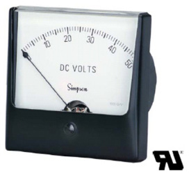 Simpson 1327 Wide-Vue Style Analog Panel Meters - Process